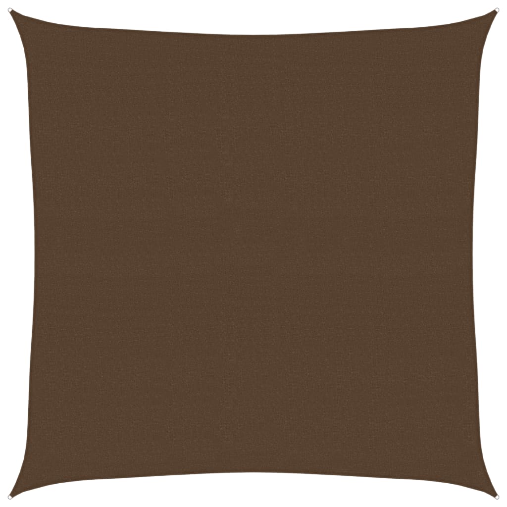 Sonnensegel 160 g/m² Braun 7x7 m HDPE