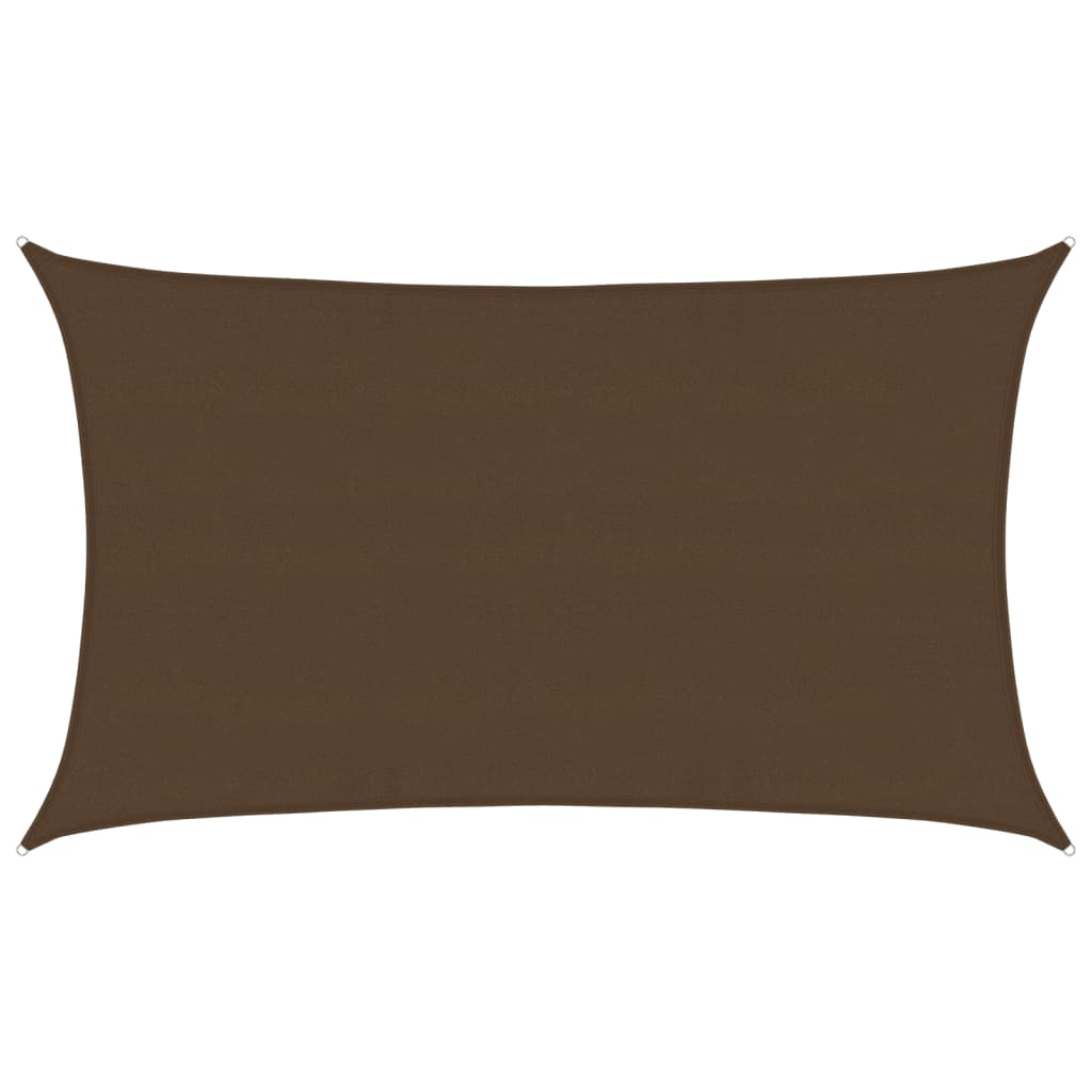 Sonnensegel 160 g/m² Braun 5x8 m HDPE