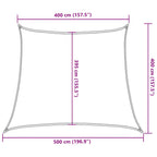 Sonnensegel 160 g/m² Trapezform Braun 4/5x4 m HDPE