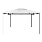Pavillon 4x4x3 m Weiß 180 g/m²