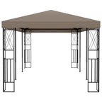 Pavillon 6x3 m Taupe Stoff
