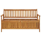 Gartenbank mit Stauraum 148 cm Massivholz Akazie