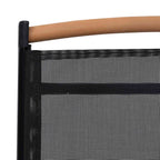 Gartenstühle Klappbar 6 Stk. Textilene Schwarz