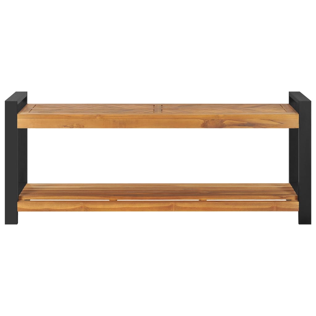 Sitzbank 120 cm Massivholz Teak