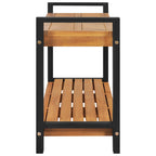 Sitzbank 120 cm Massivholz Teak