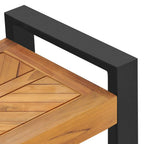 Sitzbank 120 cm Massivholz Teak