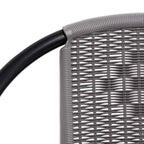 Gartenstühle 2 Stk. Kunststoff Rattan-Optik und Stahl 110 kg