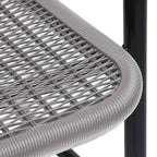 Gartenstühle 2 Stk. Kunststoff Rattan-Optik und Stahl 110 kg
