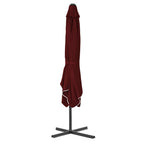 Sonnenschirm mit Stahl-Mast 250x250x230 cm Bordeauxrot