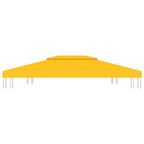 Pavillon-Dachplane mit Kaminabzug 310 g/m² 4x3 m Gelb