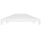 Pavillondach 270 g/m² 4x3 m Weiß
