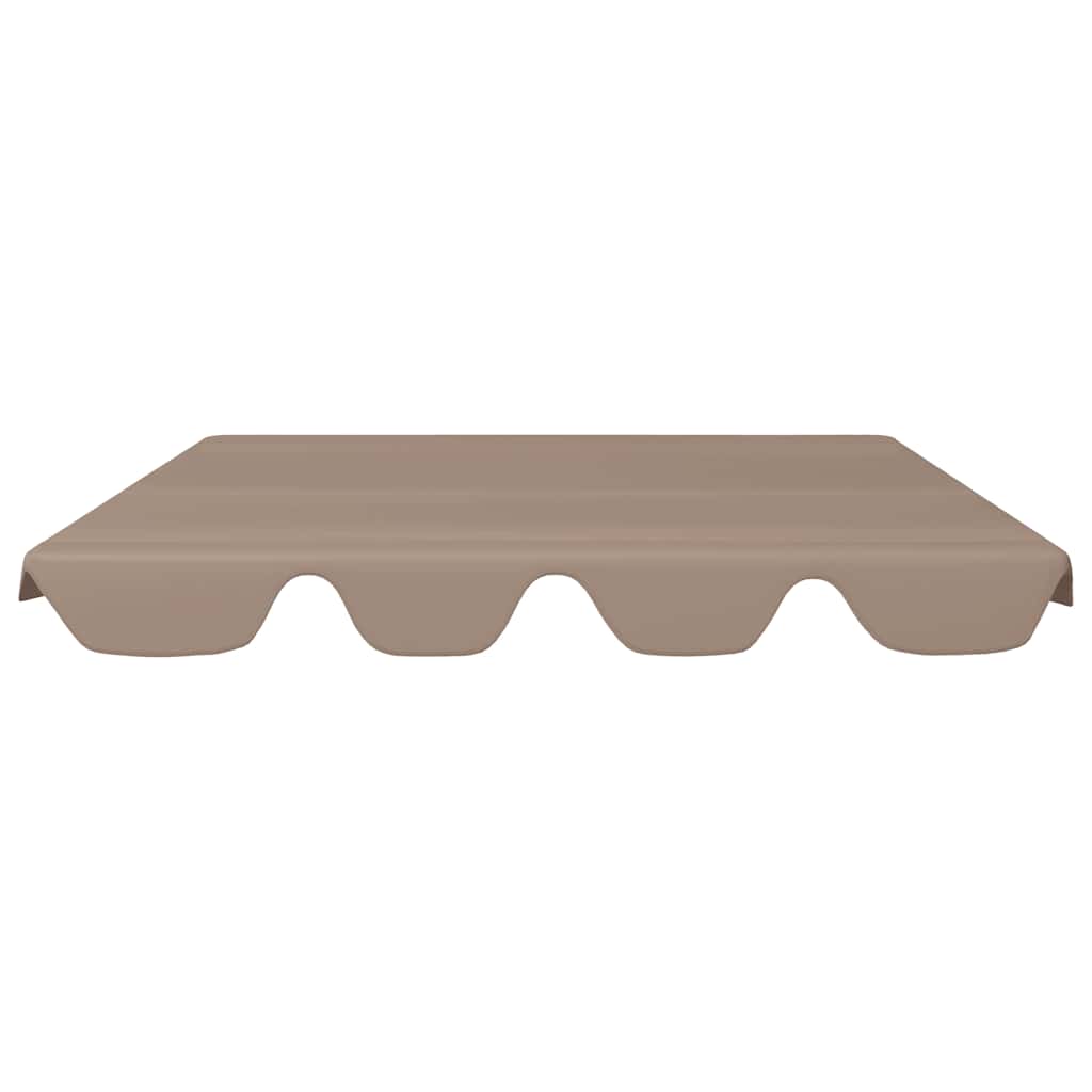 Ersatzdach für Hollywoodschaukel Taupe 150/130x105/70 cm