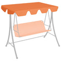 Ersatzdach für Hollywoodschaukel Orange 150/130x105/70 cm