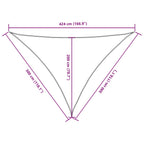 Sonnensegel Oxford-Gewebe Dreieckig 3x3x4,24 m Anthrazit