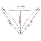 Sonnensegel Oxford-Gewebe Dreieckig 3x4x4 m Anthrazit