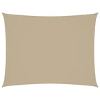 Sonnensegel Oxford-Gewebe Rechteckig 5x7 m Beige
