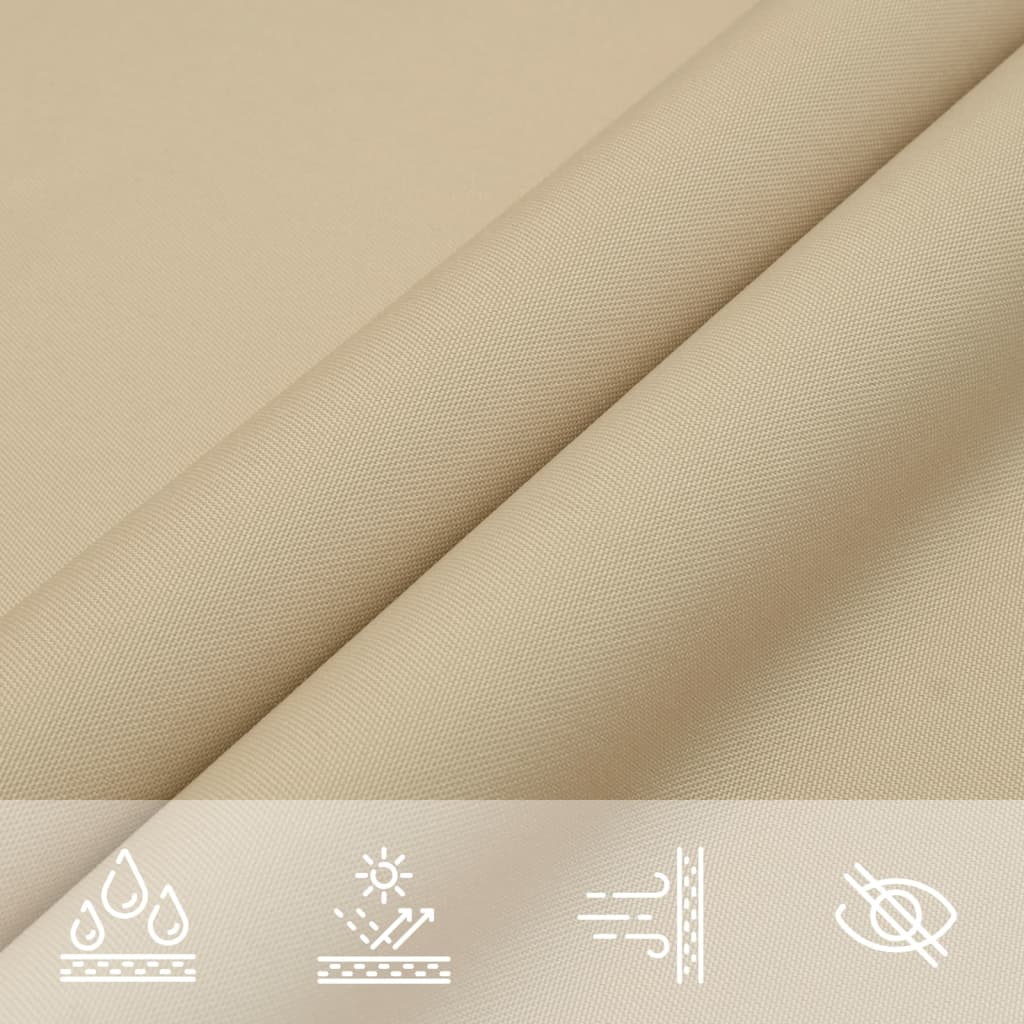 Sonnensegel Oxford-Gewebe Rechteckig 5x8 m Beige