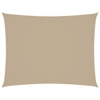 Sonnensegel Oxford-Gewebe Rechteckig 6x7 m Beige