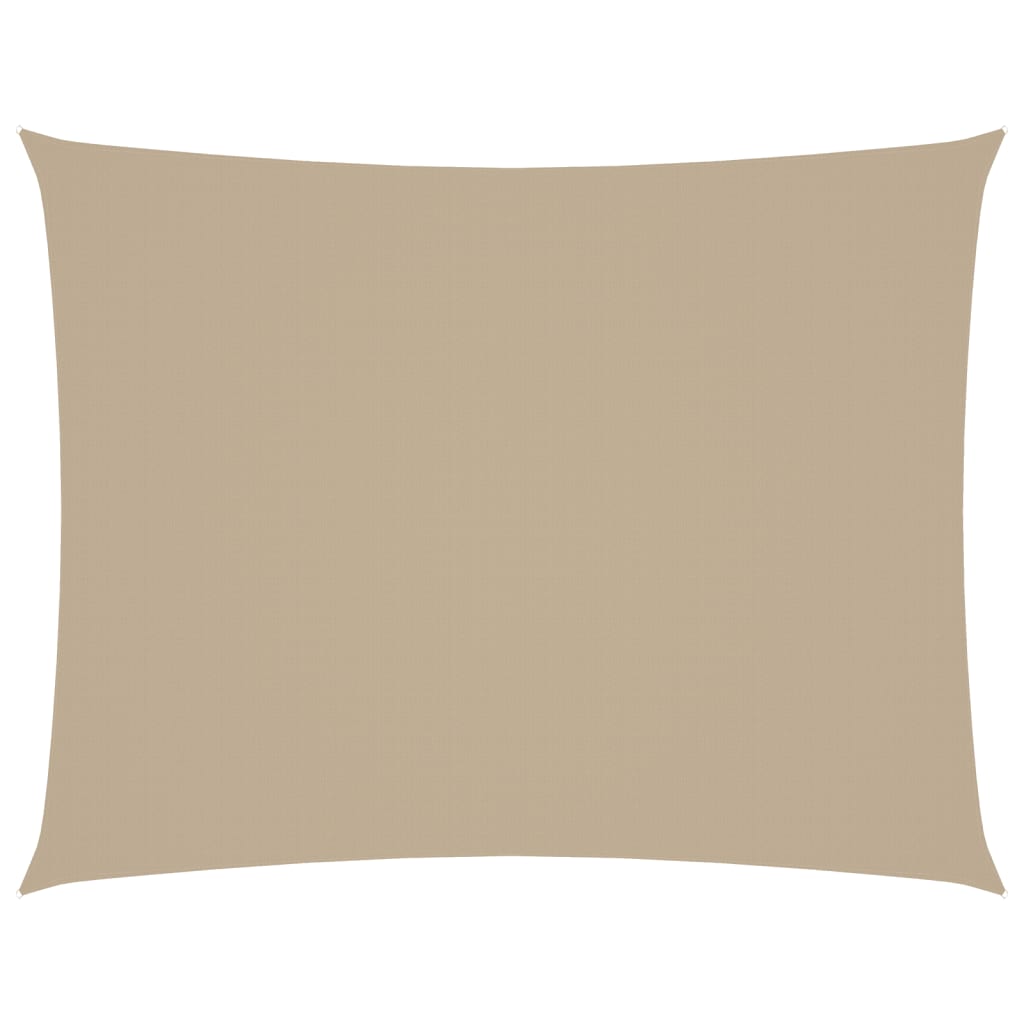 Sonnensegel Oxford-Gewebe Rechteckig 6x7 m Beige