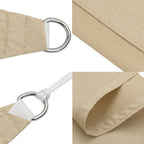 Sonnensegel Oxford-Gewebe Rechteckig 6x7 m Beige