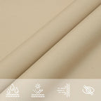 Sonnensegel Oxford-Gewebe Rechteckig 6x7 m Beige