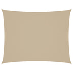 Sonnensegel Oxford-Gewebe Rechteckig 6x8 m Beige