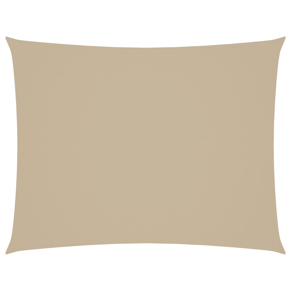Sonnensegel Oxford-Gewebe Rechteckig 6x8 m Beige