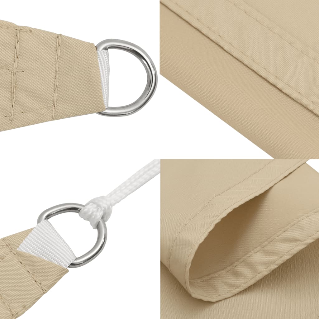 Sonnensegel Oxford-Gewebe Rechteckig 6x8 m Beige
