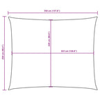 Sonnensegel Oxford-Gewebe Rechteckig 2,5x3,5 m Creme