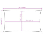 Sonnensegel Oxford-Gewebe Rechteckig 2x4,5 m Weiß