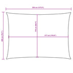 Sonnensegel Oxford-Gewebe Rechteckig 2x3,5 m Terrakotta-Rot