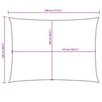 Sonnensegel Oxford-Gewebe Rechteckig 2,5x4,5 m Terracotta