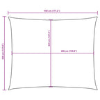 Sonnensegel Oxford-Gewebe Rechteckig 3,5x4,5 m Terrakotta-Rot