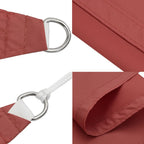 Sonnensegel Oxford-Gewebe Dreieckig 4x5x5 m Terrakotta-Rot