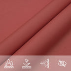 Sonnensegel Oxford-Gewebe Dreieckig 4x5x5 m Terrakotta-Rot