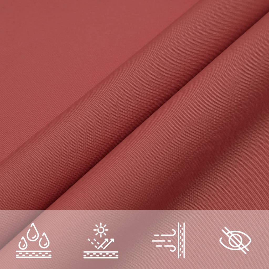 Sonnensegel Oxford-Gewebe Dreieckig 4x5x5 m Terrakotta-Rot