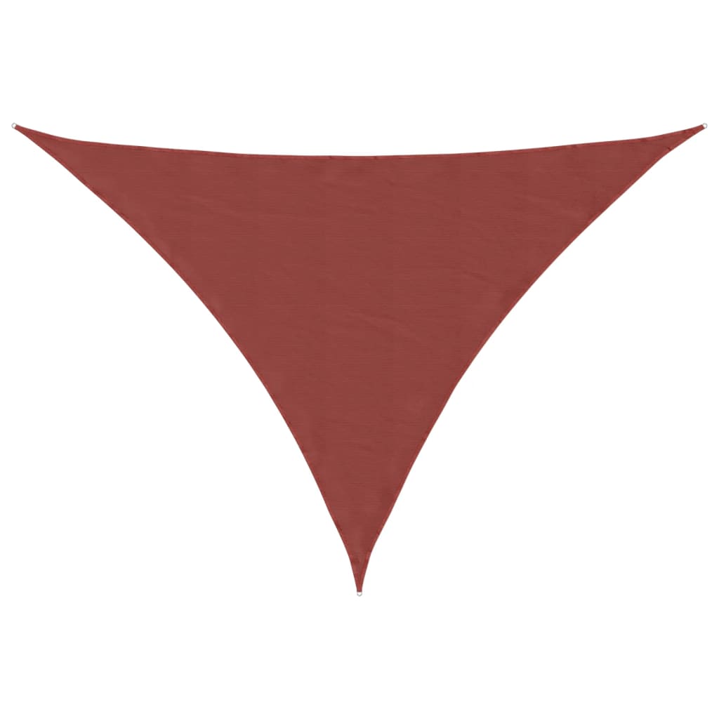 Sonnensegel Oxford-Gewebe Dreieckig 5x5x6 m Terrakotta-Rot