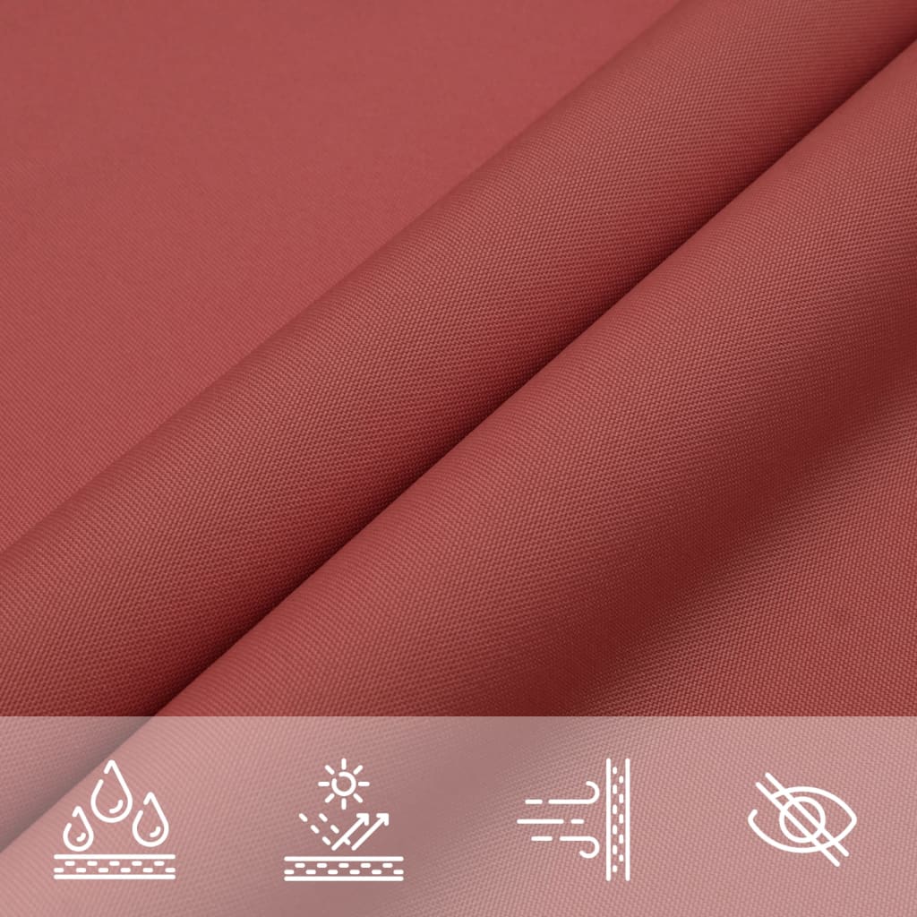Sonnensegel Oxford-Gewebe Dreieckig 5x5x6 m Terrakotta-Rot