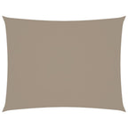 Sonnensegel Oxford-Gewebe Rechteckig 3,5x4,5 m Taupe