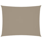 Sonnensegel Oxford-Gewebe Rechteckig 4x5 m Taupe