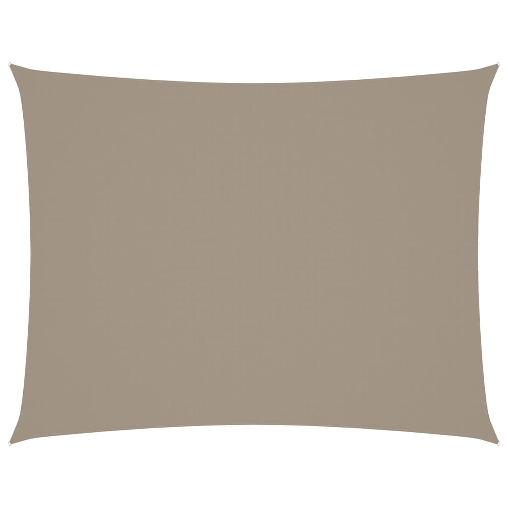Sonnensegel Oxford-Gewebe Rechteckig 5x7 m Taupe