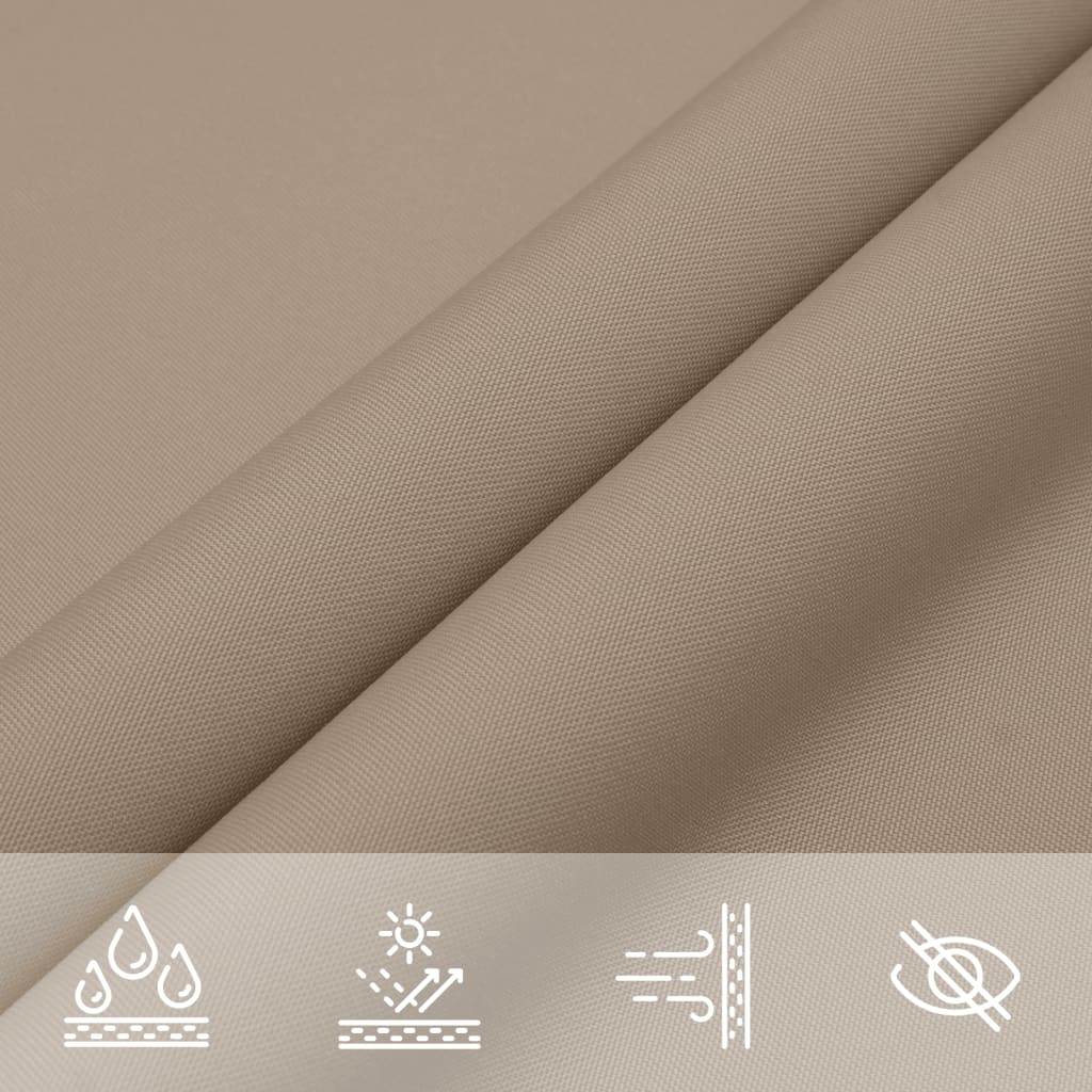 Sonnensegel Oxford-Gewebe Dreieckig 3x3x3 m Taupe