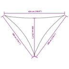Sonnensegel Oxford-Gewebe Dreieckig 3x3x4,24 m Taupe