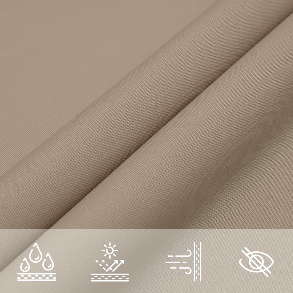 Sonnensegel Oxford-Gewebe Dreieckig 4x4x5,8 m Taupe
