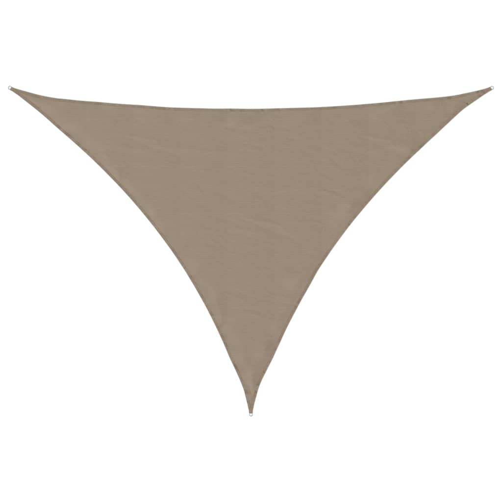 Sonnensegel Oxford-Gewebe Dreieckig 4x5x5 m Taupe
