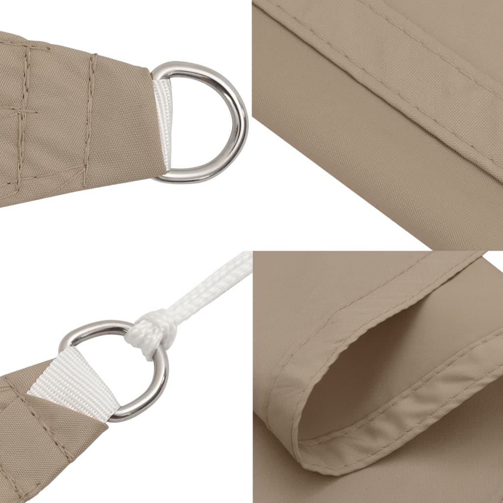Sonnensegel Oxford-Gewebe Dreieckig 4x5x5 m Taupe