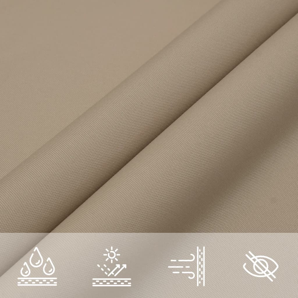 Sonnensegel Oxford-Gewebe Dreieckig 4x5x5 m Taupe