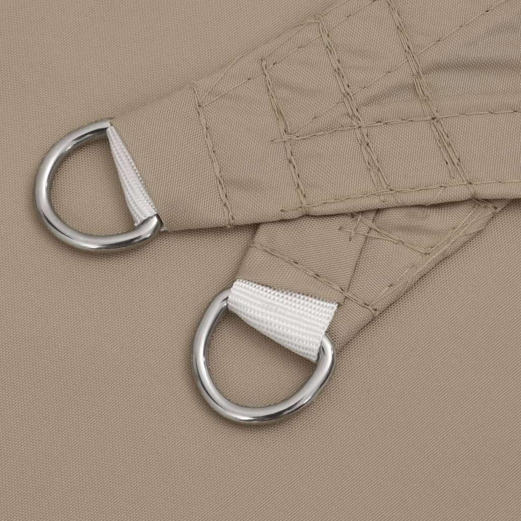 Sonnensegel Oxford-Gewebe Dreieckig 6x6x6 m Taupe