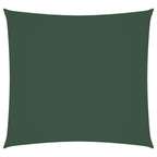 Sonnensegel Oxford-Gewebe Quadratisch 7x7 m Dunkelgrün