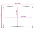 Sonnensegel Oxford-Gewebe Rechteckig 2,5x4,5 m Blau